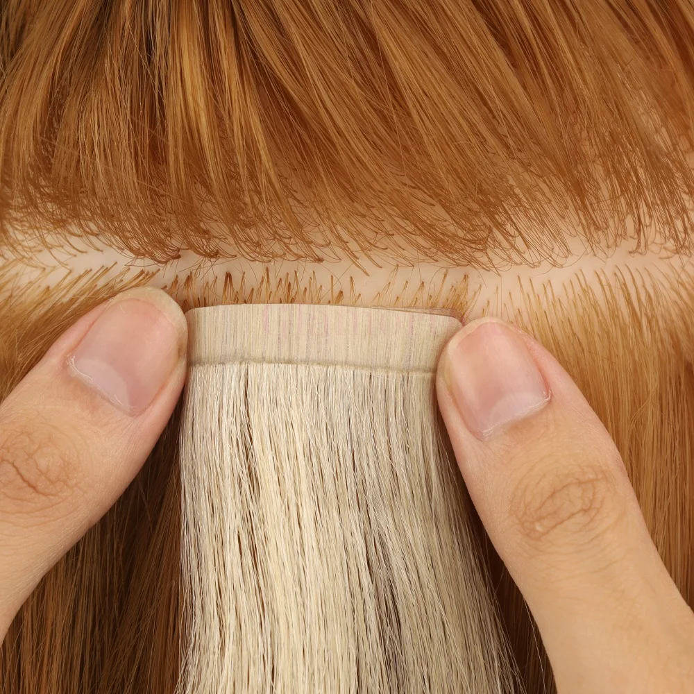 Wholesale Pink Color Double Sided Adhesive Glue Tape Tabs Invisible Replacement Tapes for Tape-in Hair Extensions