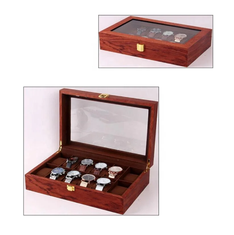 Ready stock 12 slots carbon fiber leather watch case watch display box luxury watch storage box From Manufacturer Winxtan ,China