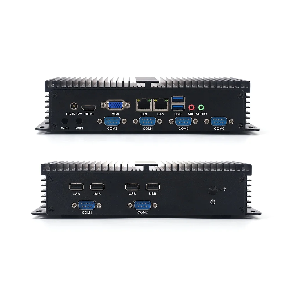 Mini PC Fanless RS232 RS485 CoRE I5 4+128GB Industrial MiniPC Desktop Computadoras Computer