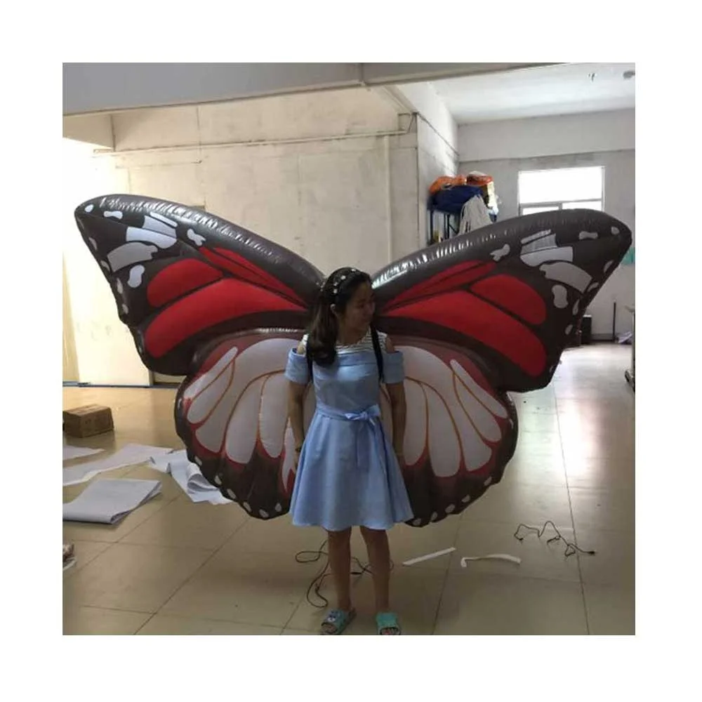 Popular Decoration Giant Inflatable f Butterfly Wings Costume Inflatable Wing Festival Parade