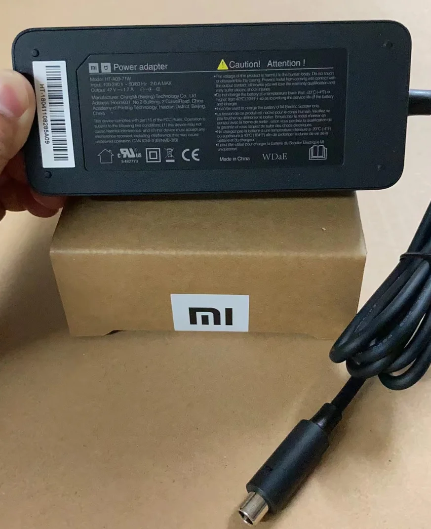 100% оригинальное зарядное устройство для Segway Ninebot Xiaomi M365/PRO/1S/Pro 2/ES, зарядное устройство для скутера, аксессуары для электрического скутера