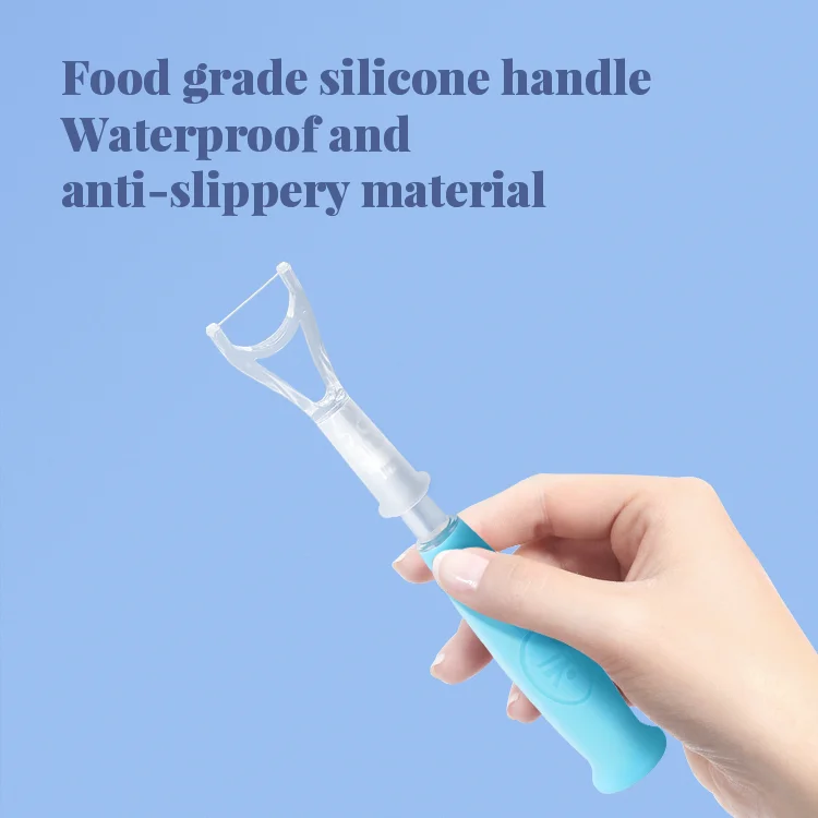 Private Label Eco-Friendly Lighted Ultra Floss Kids Dental Flosser Toothpick PP with Case for Public