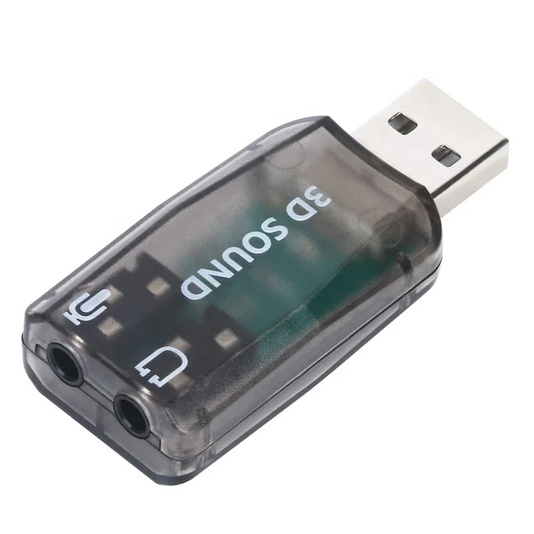  Подключи и играй 5 1 Внешний 3D Микрофон Стерео Студия Аудио USB интерфейс звуковой карты адаптер с 3 мм разъем для наушников