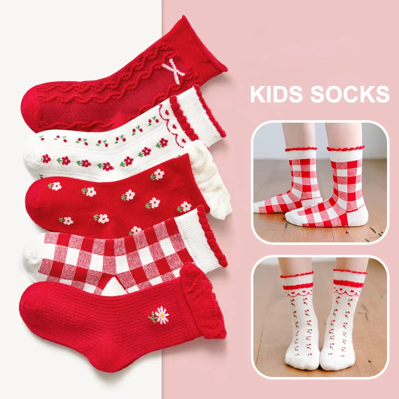 Новорожденные рождественские вязаные детские носки набор новорожденных маленьких девочек носки с оборками