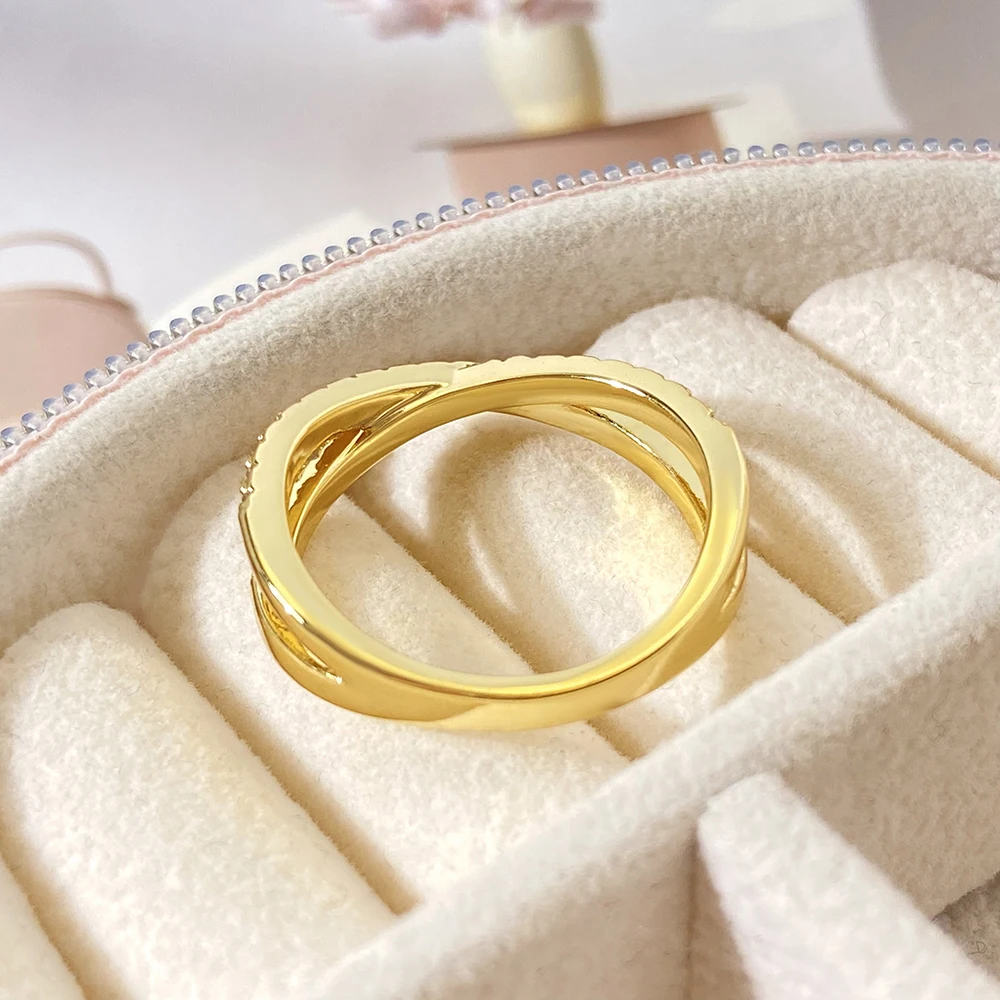 2024 New Arrival FOXI Wholesale Fashion Jewelry Popular High Quality black Small Ring x ring men