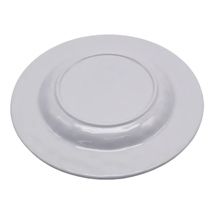 Wholesale Marine Coral Shell Design Melamine Plastic Tableware Soup Plate dinnerware