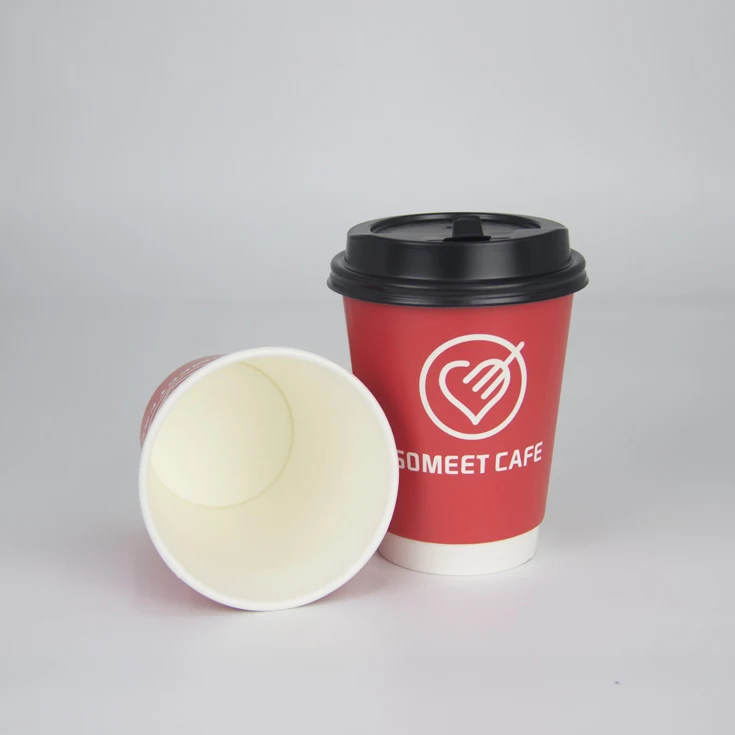 
Coffee Cup Custom Printed Paper Green Accessories Wall Item Style Aircraft Office Environmental Color Double Water 