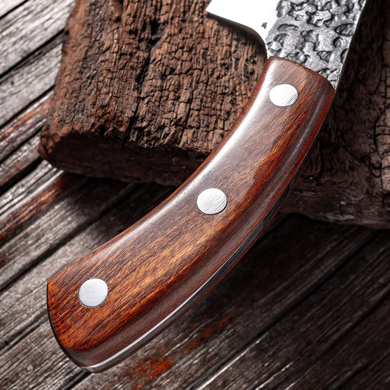 High Carbon Steel Japan butcher knife pouch scabbard set only buy one Meat Knives Forged with leather  Sheath