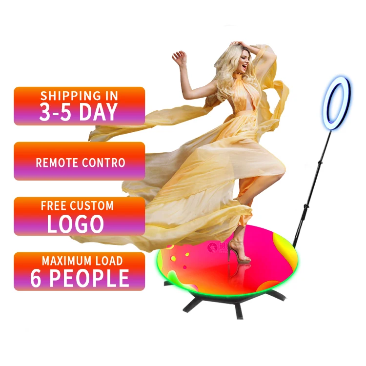 Портативный вращающийся Ipad 360 градусов фотобудка Автоматическая фотобудка