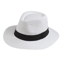 Fashion paper Straw Cuban fedora Hat Cheap Trilby Panama Beach Summer Style Unisex cap