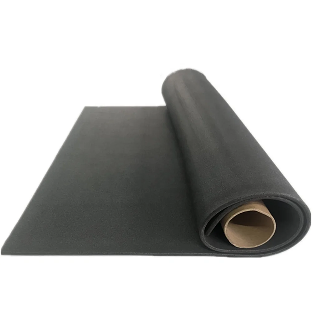 Black color heat insulation closed cell foam silicone rubber mat