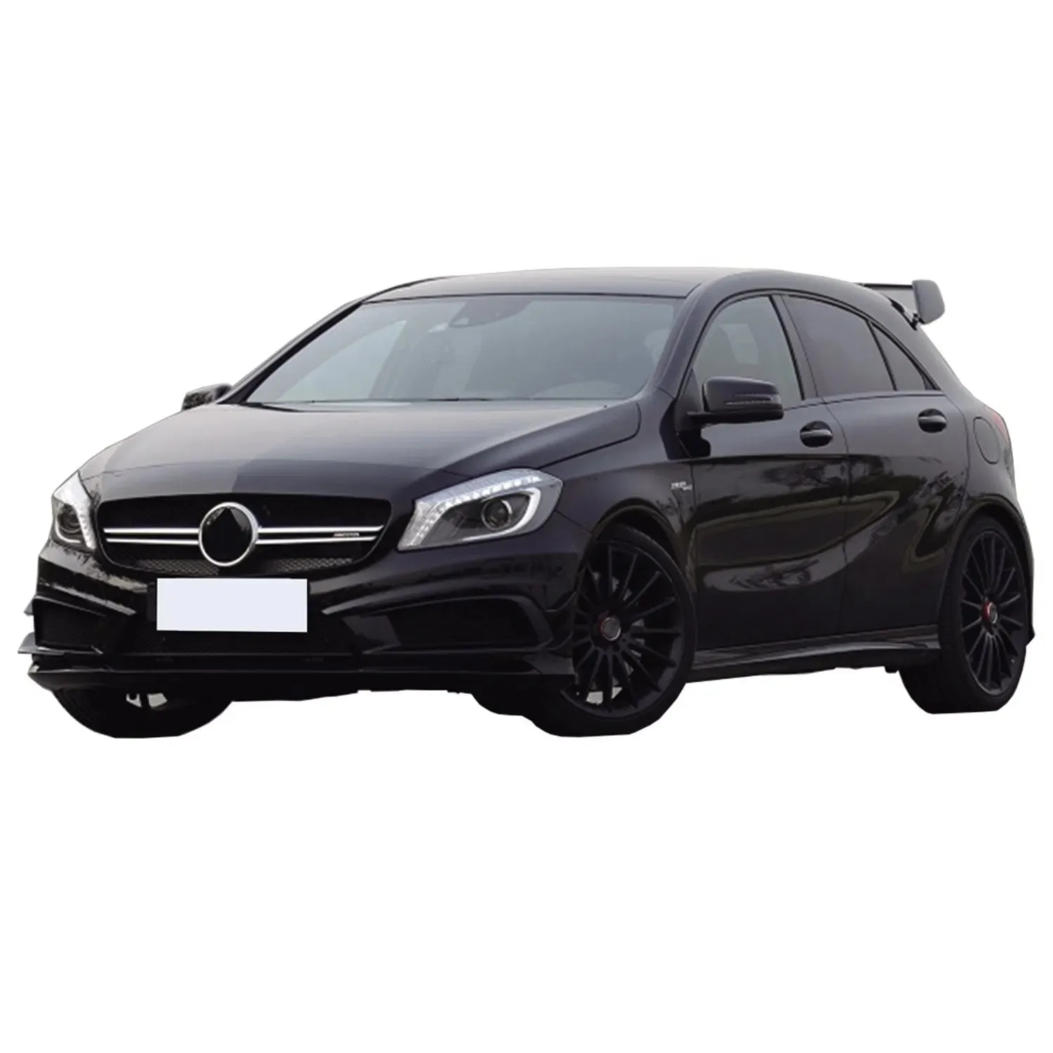 for Mercedes-Benz W176  Body Kit Upgrade to A45 Amg Easy Installation Real Carbon Fiber Replacement Parts Front Rear Bumper