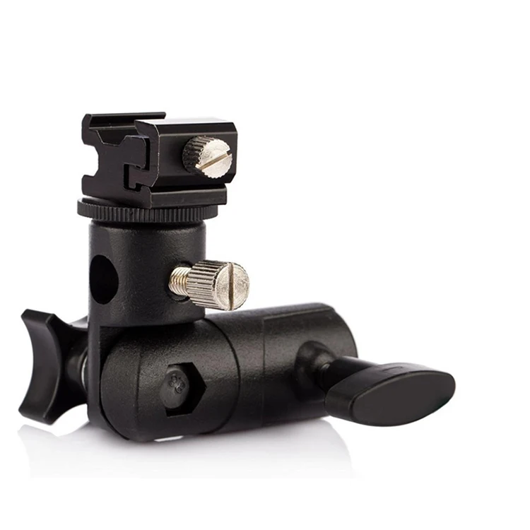 Flash Hot Shoe Umbrella Holder Mount Adapter Studio Light Type E Stand Bracket for Photo Studio Accessories