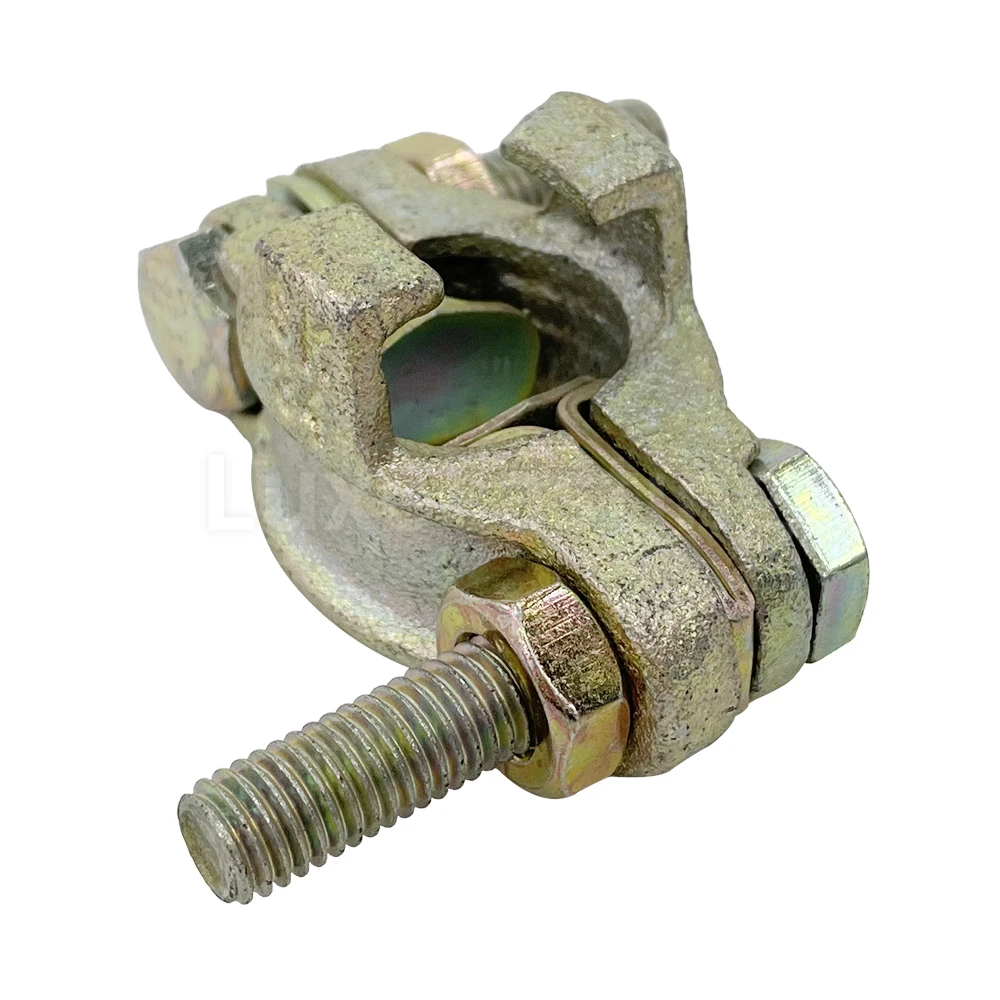 Factory Automotive Rubber Brake Fuel Injection Coolant Hose Clamps Pipe Stainless Steel Interlock Clamp With 2 Bolts