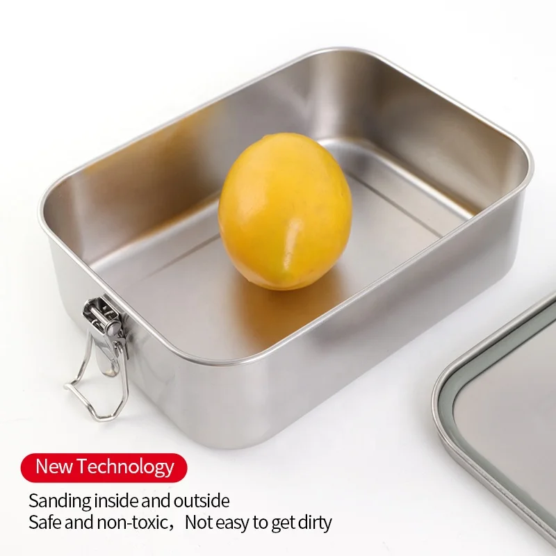 Nicety High Quality 304 Stainless Steel Lunch Box Bento Lunch Box Metal Lunchbox Stainless Steel Leakproof Edelstahl Brotdose