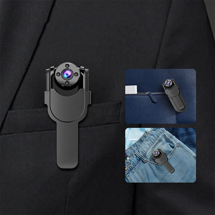 Aoedi 718W WiFi 1080P Clip Wearable Video Recorder Body Worn Camera with Voice Recorder