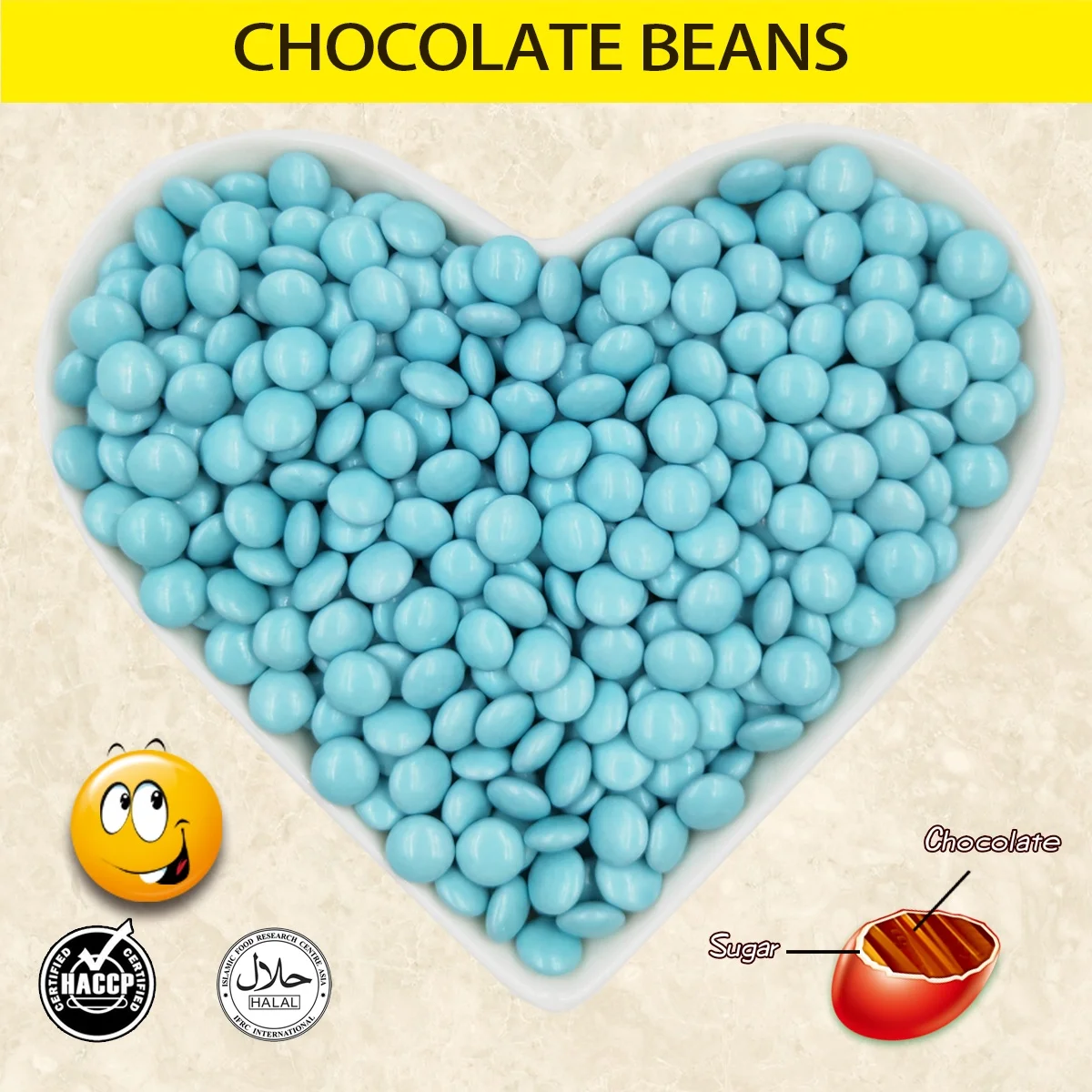 Child favorite Delicious Halal Candy Football Shaped Chocolate multicolour Round Choco Balls