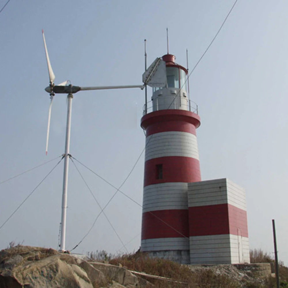 Power 2000W Wind Generator 48V 96V Voltage 2KW Wind Turbines with 1530MM Length FRP Blades for home use with CE