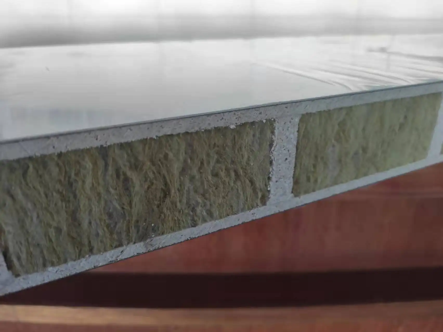 Pharmaceutical Clean Room Use Magnesium Oxide Rock Wool Sandwich Panel MGO Rock Wool Sandwich Panel