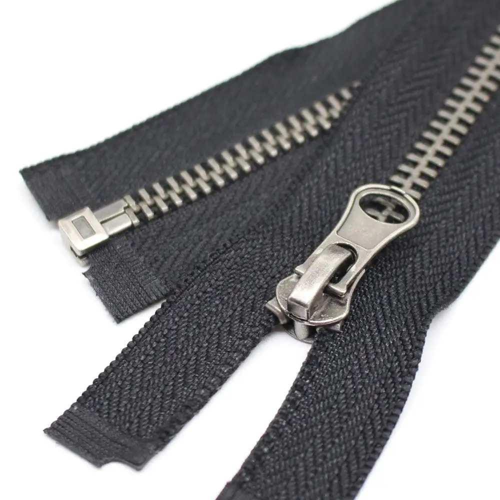 KY #3 #5 #8 #10 zipper for metal teeth custom metal zips Antique Copper zipper for jacket open end Universal zipper of metal