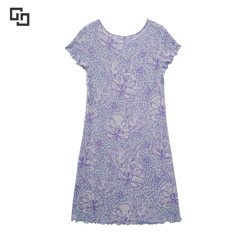 Wholesale Ladies Night Gown Custom Elegant Floral Nightgowns for Women