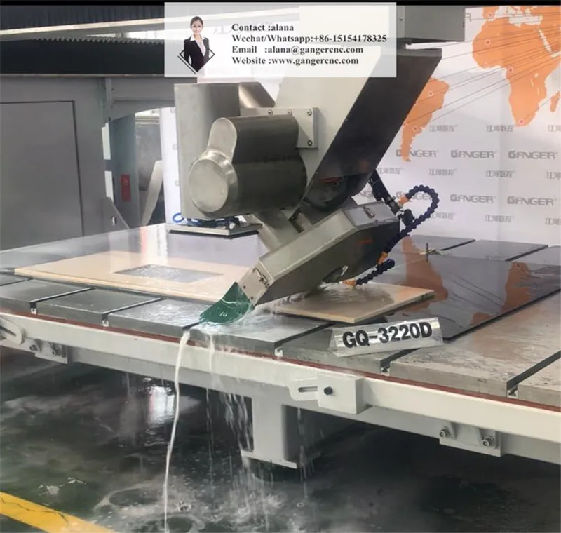 Gangercnc CNC 5-осевой пила для резки с ЧПУ машина драгоценный камень режущее оборудование GQ-3220D