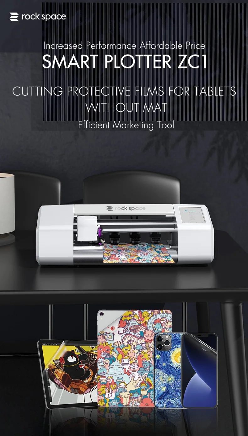 rockspace zc1 tpu mobile cover film cutting
