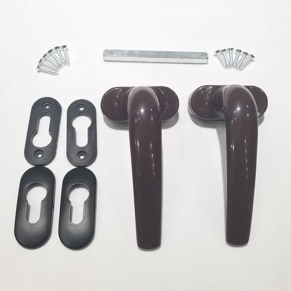 Door handle lock with lock holes