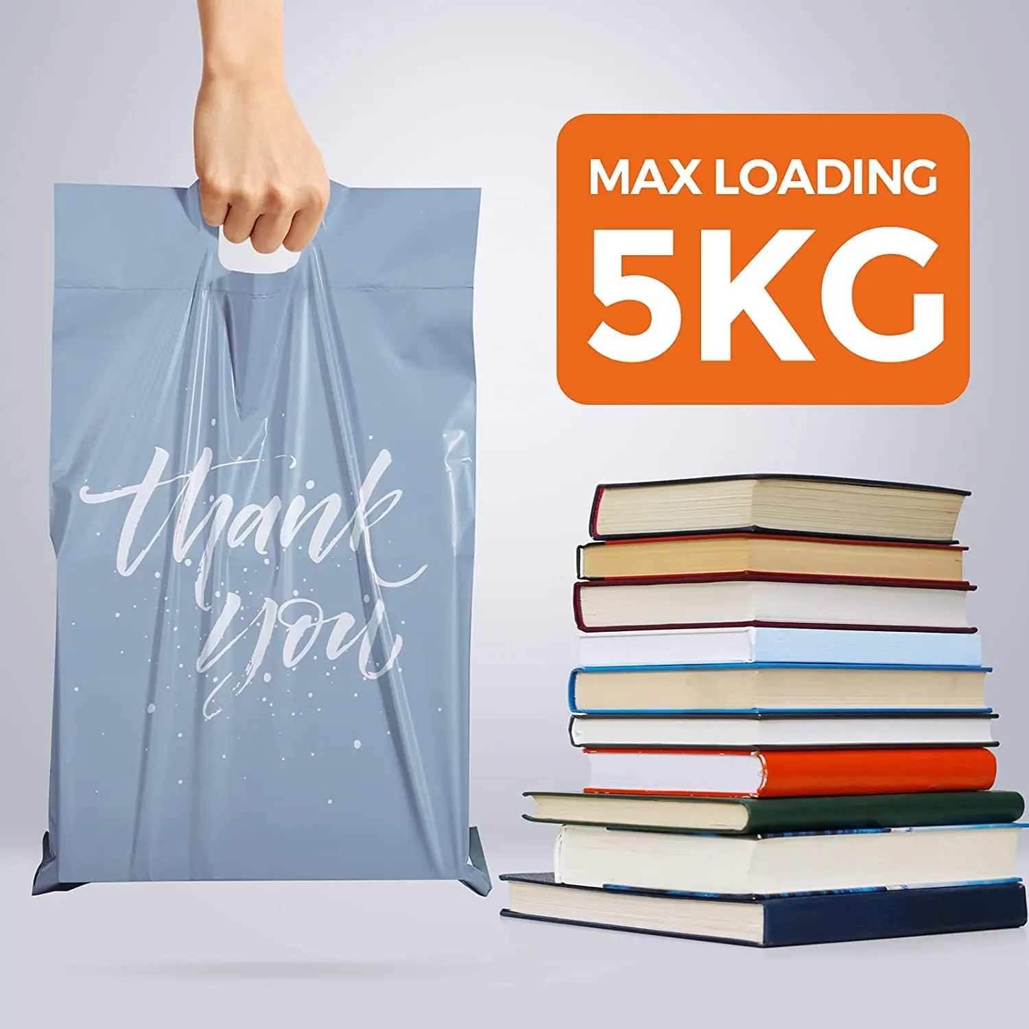 Eco-friendly thank you 10x13 poly PLA mailers 14.5 x 19 with Self Adhesive Easy to Carry Waterproof and Tear-Proof