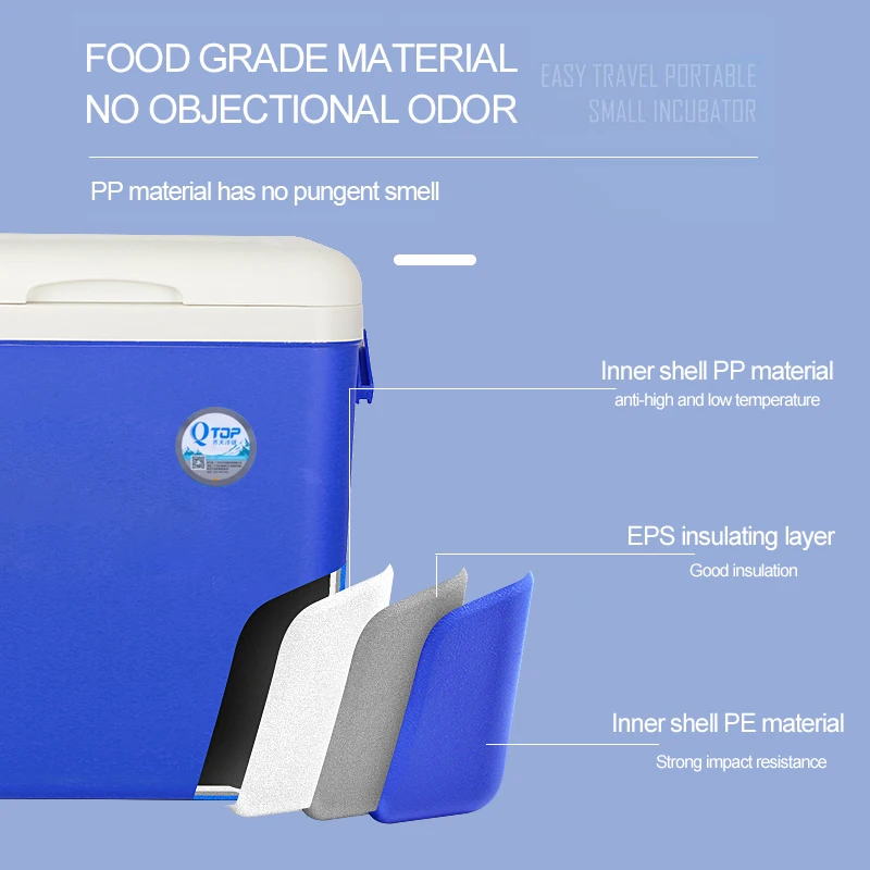 26L plastic large custom cooler plastic can beer insulated food box ice chest cooler box for outdoor fishing