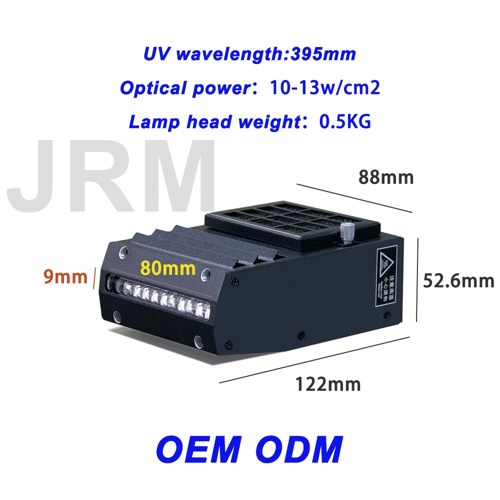 Small UV Printer LED UV Lamp 395nm 365nm 150W High Power Air Cooling LED UV Curing Light for Ink Curing