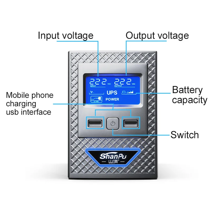Источник бесперебойного питания 650Va 1000Va 1500Va автоматическое регулирование напряжения в автономном режиме для офисного персонального компьютера