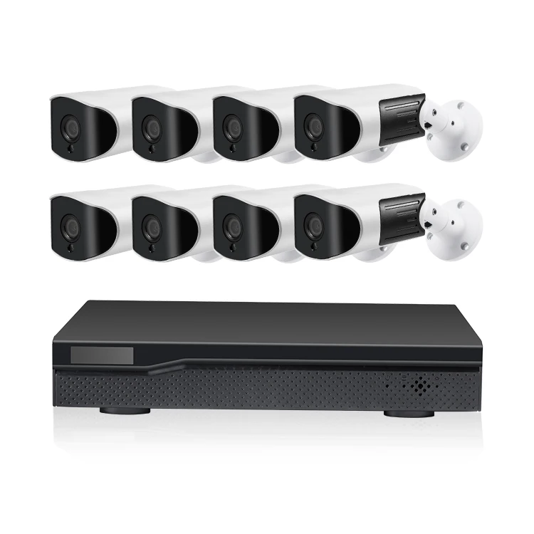 New Product CCTV 5MP Professional Zoom 8 Channel Home Security System POE Camera Kit