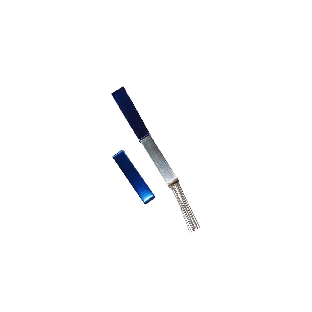 12CM Nozzle Cleaner Stainless Steel Weld Cleaner / Cutting Tip Cleaner Needles Different Sizes In Blue Case