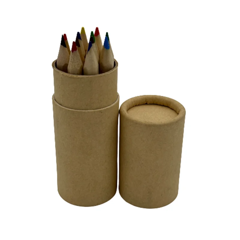 High Quality 3.5 Inch Vibrant Colors Hexagonal Natural Wooden Mini Kids Color Pencil Standard-Length Colored Pencils