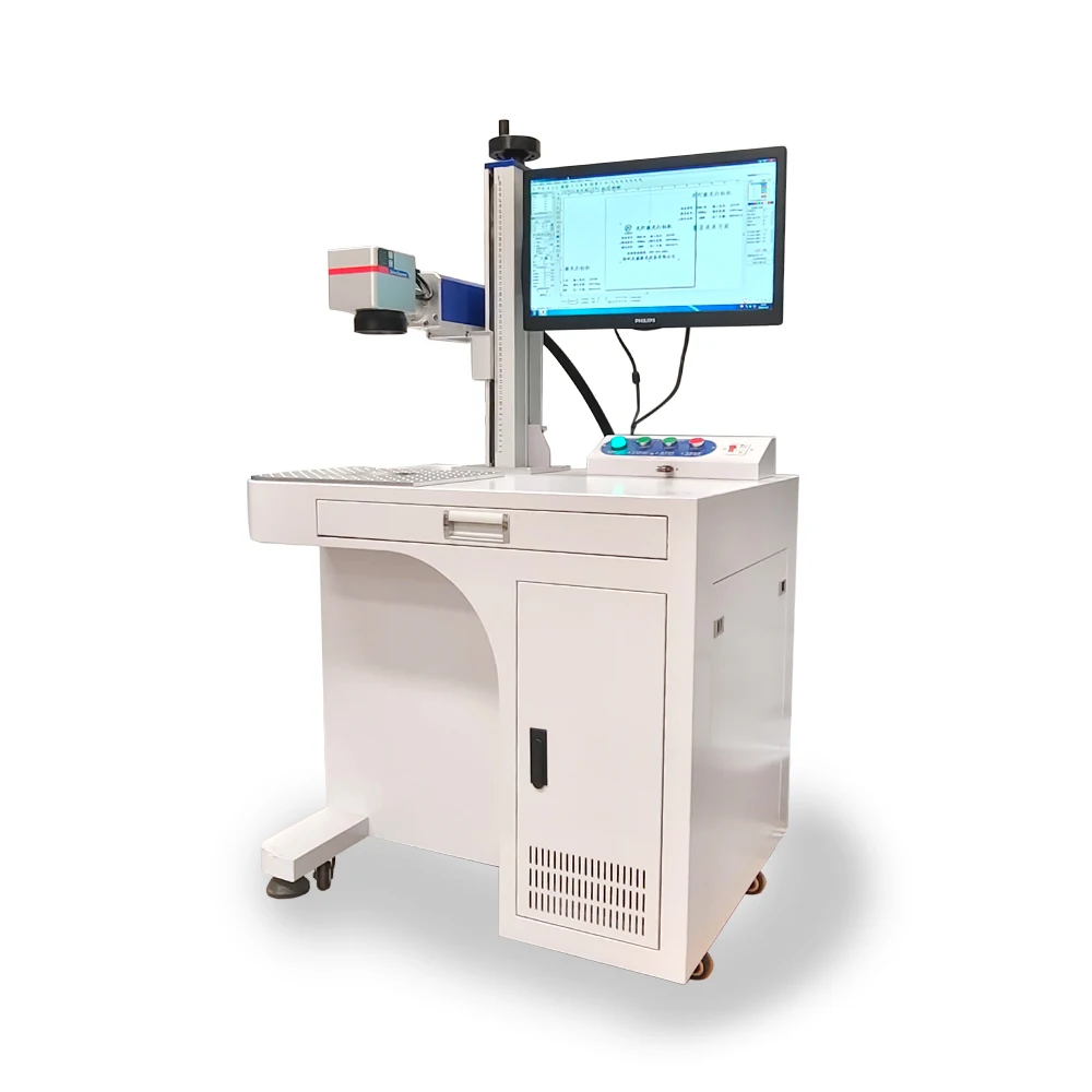 Fiber Laser Marking Machine for Metal and Nonmetal Hard PVC Keyboard Cellphone Shell with Max 20W 30W 50W 70W Fiber Las