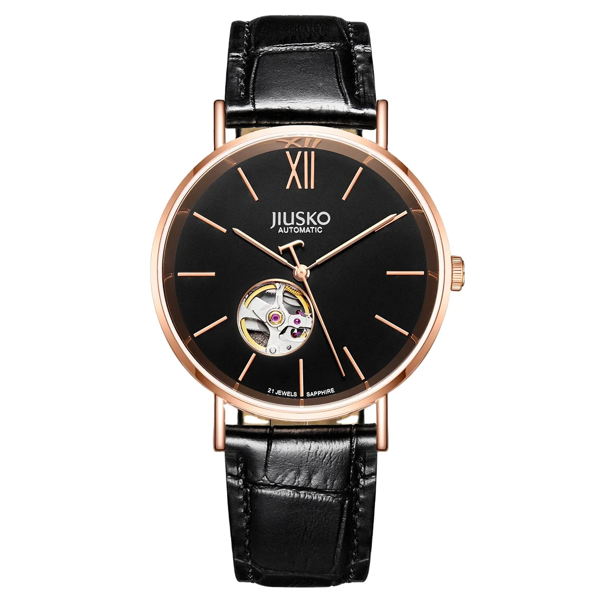  Hot Products Genuine Leather Band Watch Wristwatches Automatic Mechanical Watches