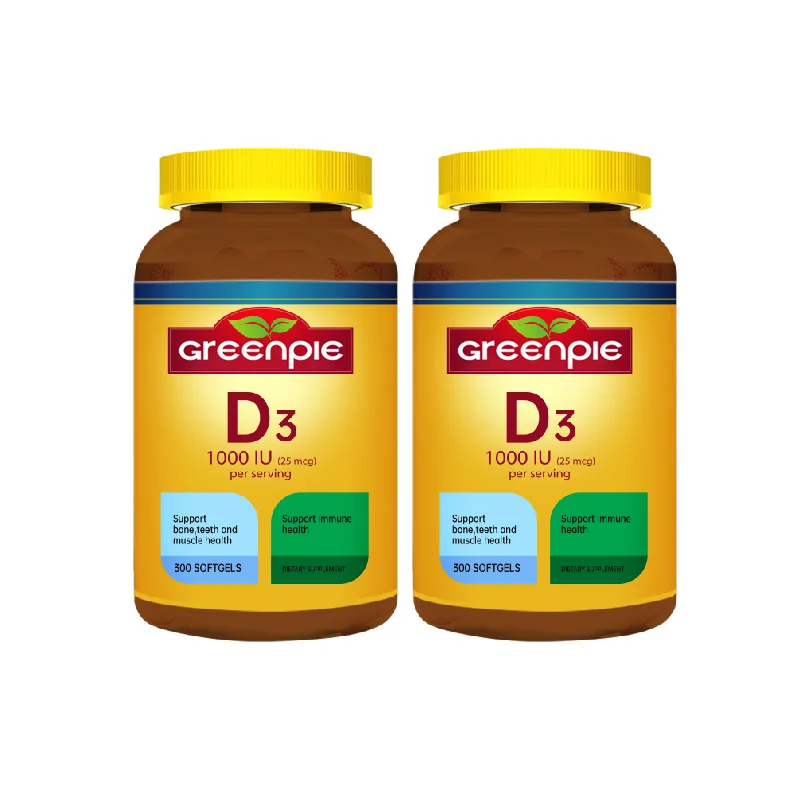 Greenpie Vitamin D Natural Calcium Vitamin D3 Nutrition Health Supplements Capsules