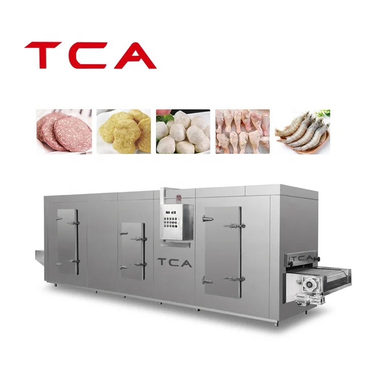 TCA Industrial manufacturer frozen fruits and vegetable processing iqf freezing tunnels blast freezer machines