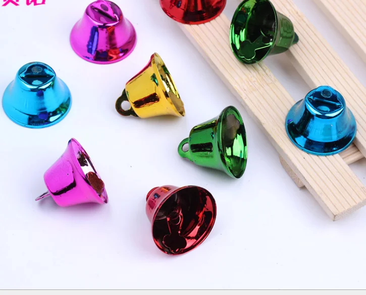 
Manufacturers selling colored metal trumpet bells, Christmas decorations bells can be customized LOGO 