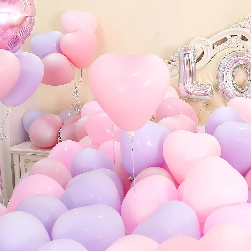 10 Inch Round Heart Shape Latex Balloons Macaron Colors Birthday Party Decoration Wedding Inflatable Global Latex Balloons