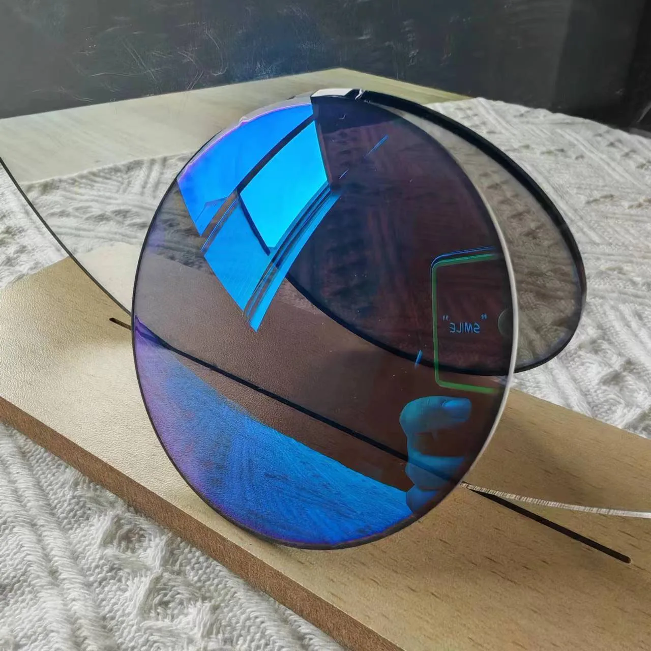 1.56 Photogrey Blue Mirror Resin Photochromic Grey Dazzle Blue Coating Optical Lenses