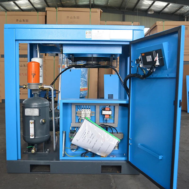 Chinese factory price electric stationary  mobile screw air compressor for industry