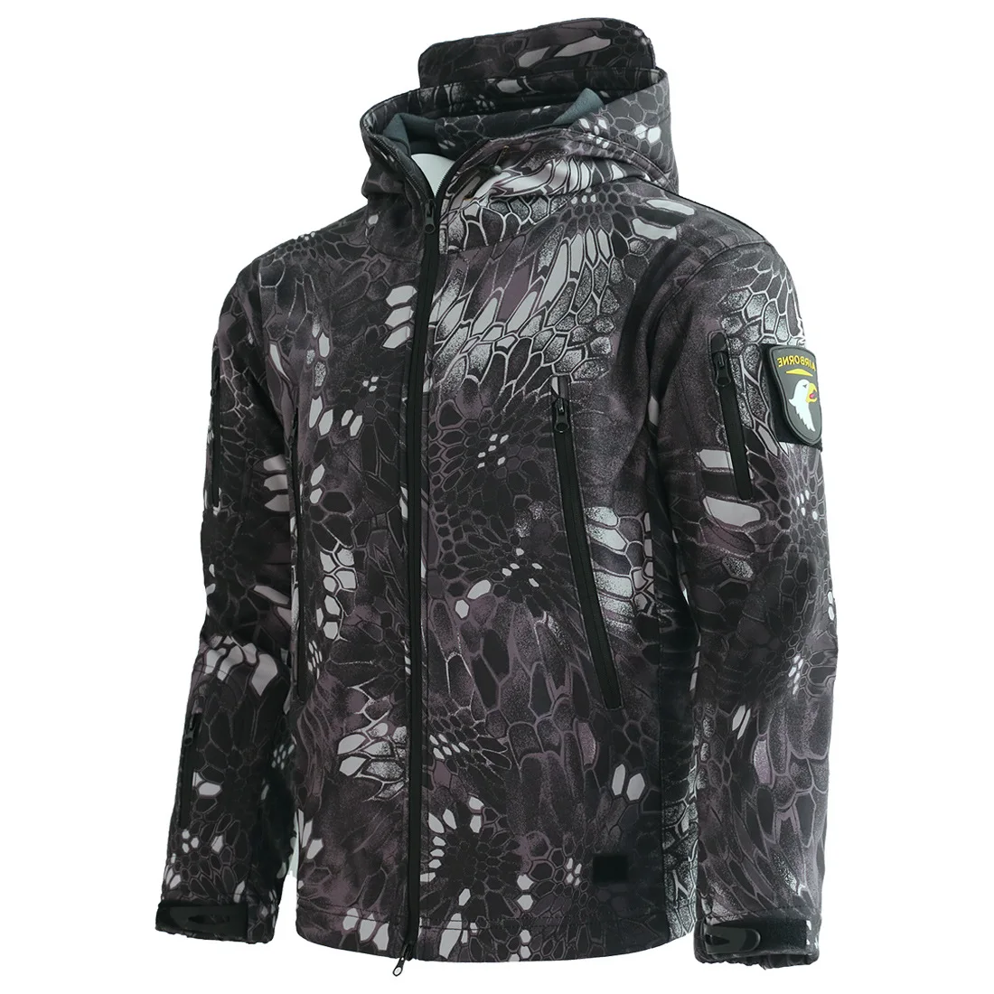  Autumn and winter plus plush thick camouflage clothing windproof waterproof men Ski