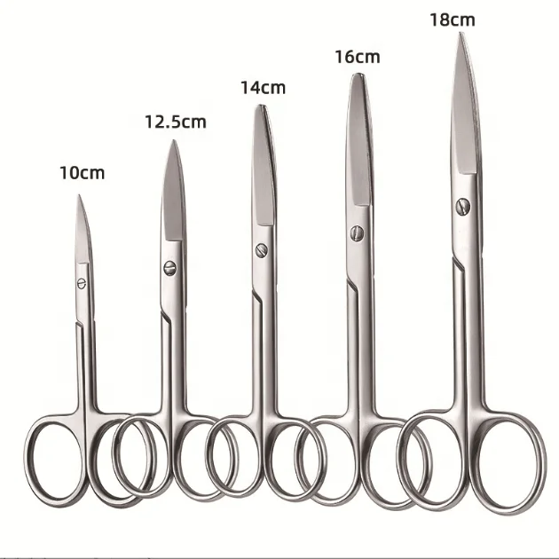 High Quality Stainless Steel Surgical Instrument Pointed Rounded straight Surgical Scissors