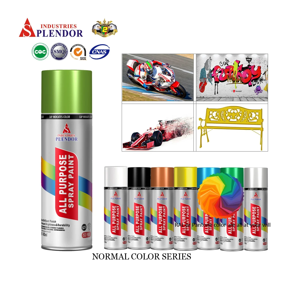 Wholesale acrylic base paint easy operation metal colors flexibility outdoor car repairing spray paint