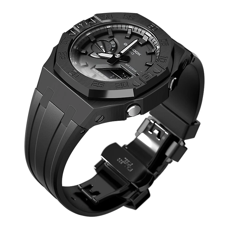 Gien creatives 2022 hot selling gshock rubber strap mod case  for GA2100 4th Number bezel Gen for modification replacement