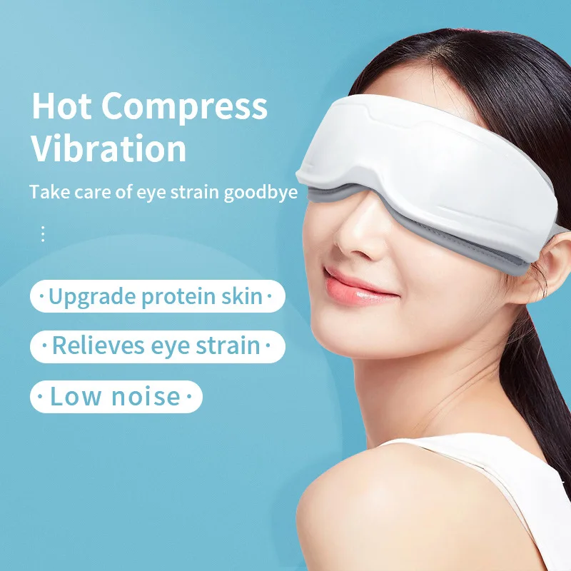 Multifunction Portable Intelligent Heated Smart Eye Massager Heating Vibration Rechargeable Electric Eye and Head Massager