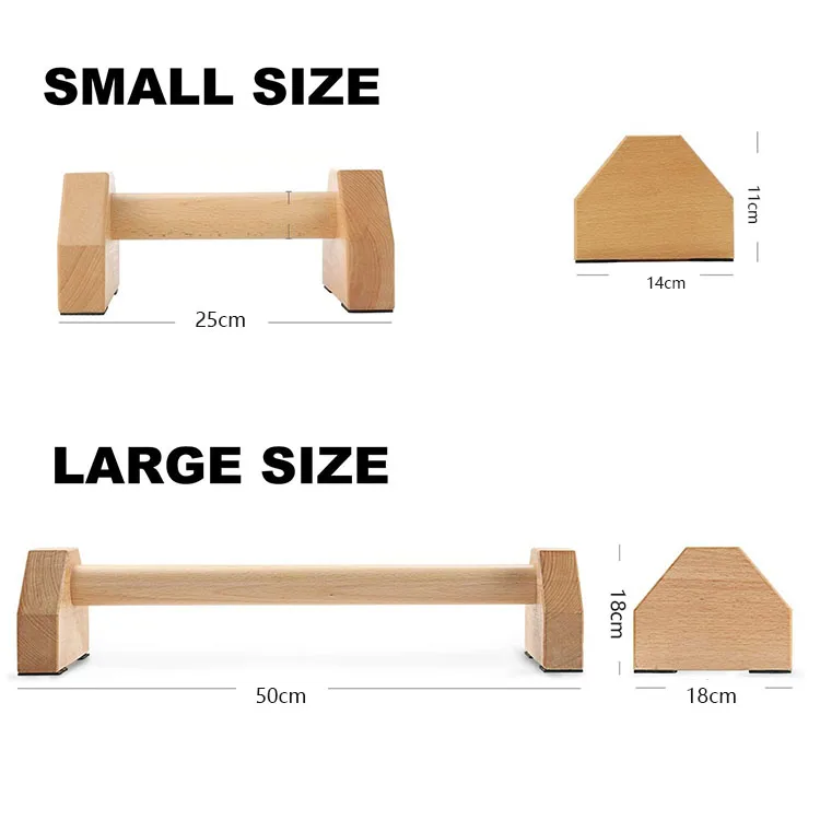 2024 Wood Push Up Bars Parallettes for Home Gym Fitness, Portable Push up Stands Exercise Equipment, Handles Yoga Training