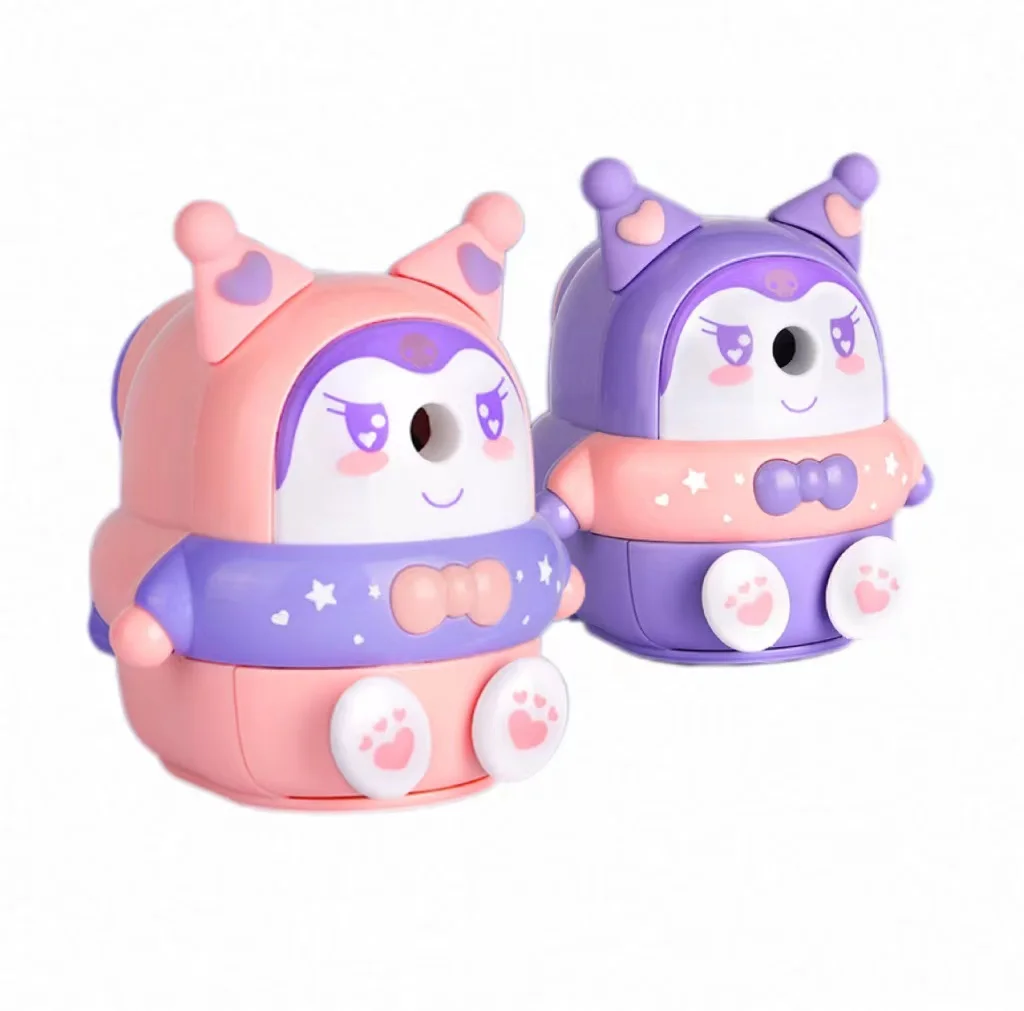 2024 Hand Crank Manual Sharpener - Animal Cartoon Pencil Cutter for School Stationery Office Students Sup